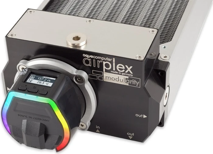 Aqua Computer airplex Modularity System 360 D5 NEXT, Aluminium
