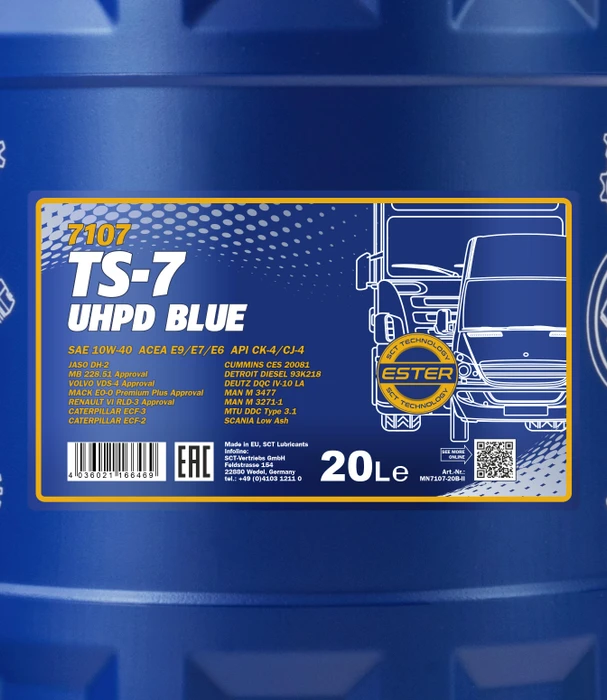 Mannol TS-7 UHPD Blue 10W-40 20l