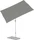 Suncomfort by Glatz Flex Roof Sonnenschirm 195x140cm stone grey 057 (67300192631057)
