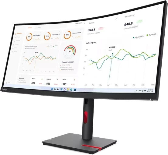 Lenovo ThinkVision T34w-30, 34"
