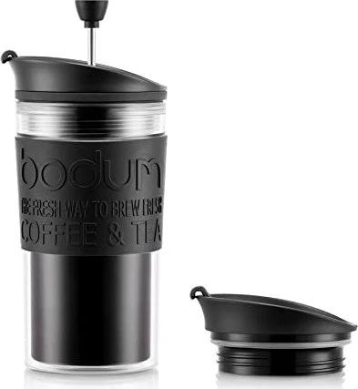 Bodum Travel Press Set Kunststoff Kaffeebereiter 350ml schwarz