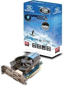 Sapphire Vapor-X Radeon HD 5770 OC, 1GB GDDR5, 2x DVI, HDMI, DP, lite retail