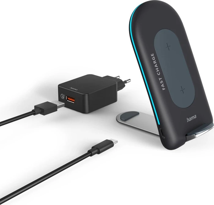 Hama Wireless Charger QI-FC15S schwarz