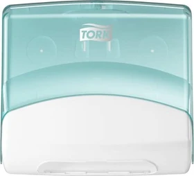 Tork Einzeltuchspender W4 weiß/türkis