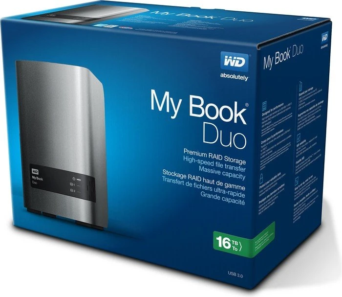 Western Digital WD My Book Duo, 16TB, USB 3.0 Micro-B