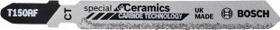 Bosch Professional T150RIFF Carbid Special for Ceramics Stichsägeblatt, 83mm, 3 Stück