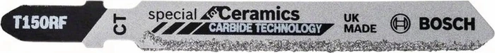 Bosch Professional T150RIFF Carbid Special for Ceramics Stichsägeblatt, 83mm, 3 Stück