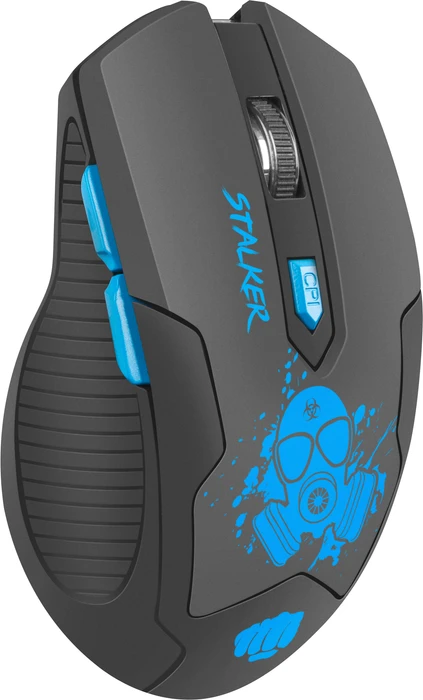 Natec Fury Stalker Wireless Gaming Mouse dunkelgrau/blau, USB