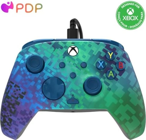 PDP Wired Rematch Controller glitch green (Xbox SX)
