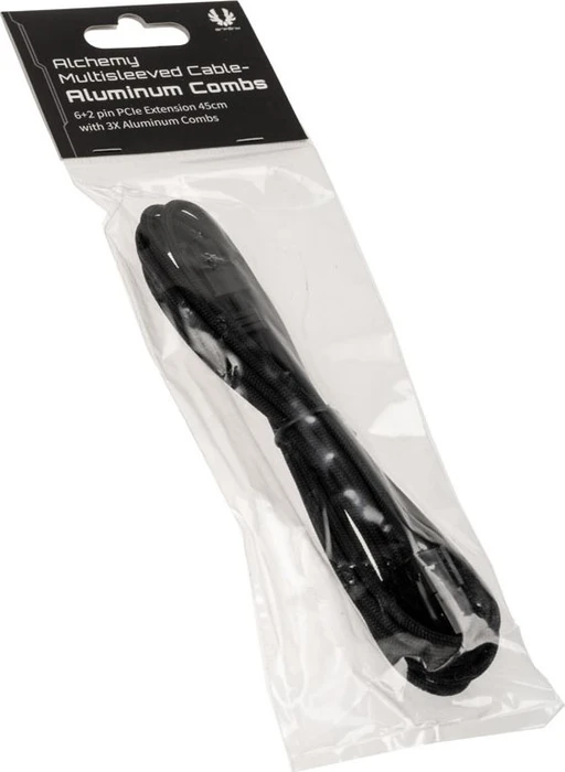 BitFenix Alchemy 6/8-Pin PCIe Verlängerung 45cm, sleeved schwarz