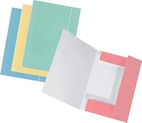 Falken PastellColor Dreiflügelmappe, A4, farbig sortiert, 4er-Set