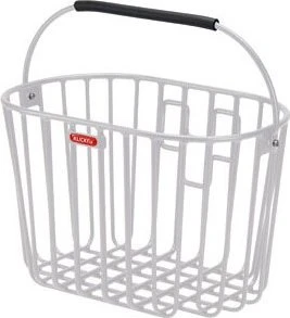 KLICKfix Alumino Fahrradkorb silber