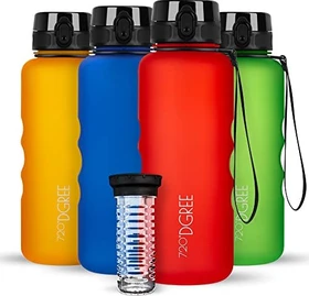 720°DGREE uberBottle softTouch Trinkflasche 1.5l watermelon red