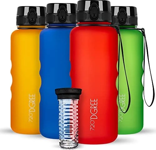 720°DGREE uberBottle softTouch Trinkflasche 1.5l watermelon red