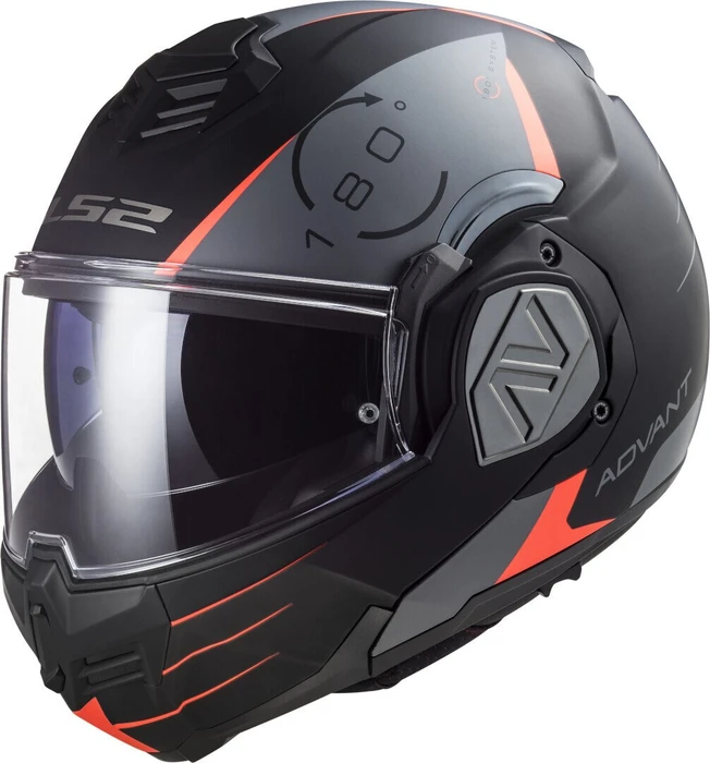 LS2 FF906 Advant Codex matt schwarz/grau/rot
