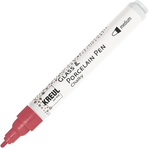 Kreul Glass & Porcelain Pen Chalky cozy red (16572)