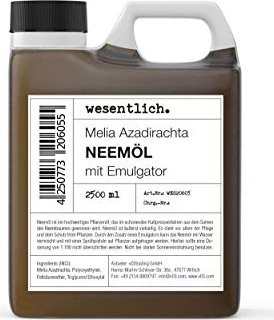 wesentlich Neemöl mit Emulgator Pflanzenstärkung, 2.5l