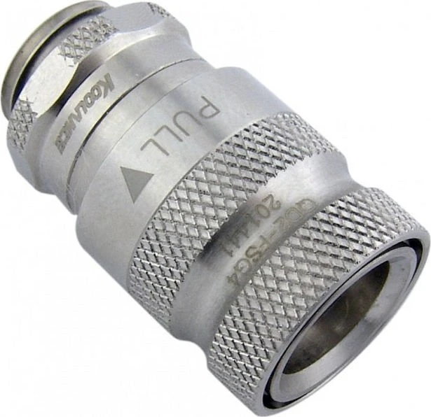 Koolance QD2 No-Spill Schnellverschluss gerade female auf G1/4" silber V2