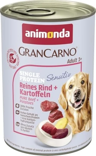 animonda GranCarno Sensitiv Reines Rind + Kartoffeln, 2.40kg (6x 400g)