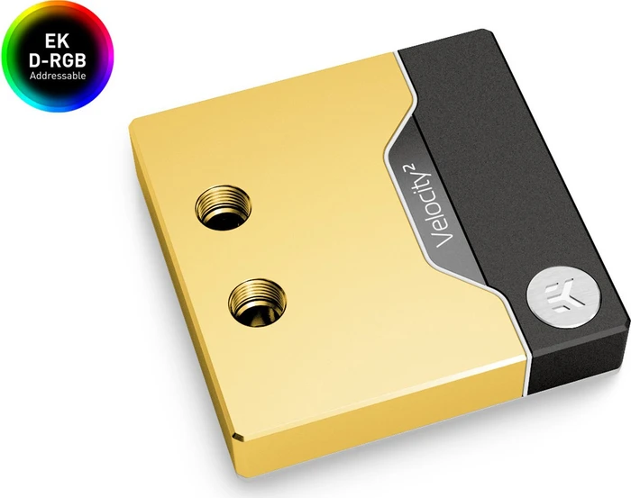 EK Water Blocks Quantum Line EK-Quantum Velocity² D-RGB, 1700, Nickel, Gold