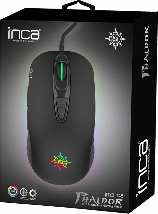 Inca IMG-348 Phaldor RGB Gaming Mouse, USB