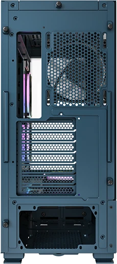 Montech Sky Two, blau, Glasfenster