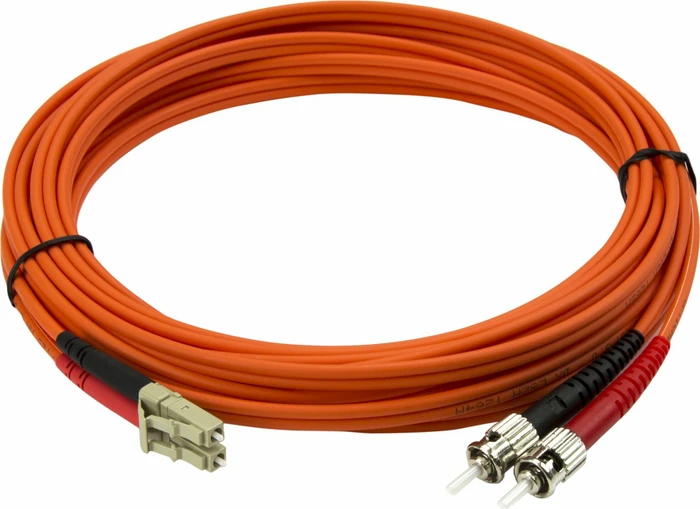 StarTech LWL Duplex Kabel, OM2, 2x LC Stecker/2x ST Stecker, 30m, orange