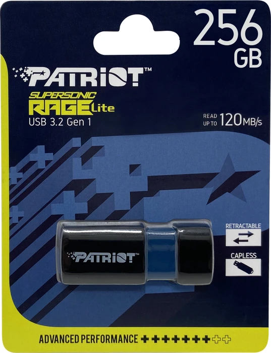 Patriot Supersonic Rage Lite 256GB, USB-A, USB 3.2 Gen 1×1