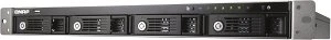 QNAP Turbo Station TS-412U 4TB, 256MB RAM, 2x RJ-45 1000Base-T, 4x USB 2.0, 1HE