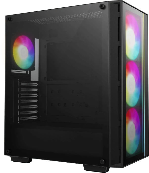 DeepCool Matrexx 55 V4 C, schwarz, Glasfenster
