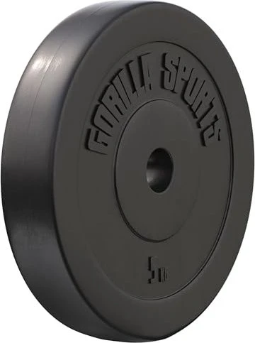 Gorilla Sports Kunststoff Hantelscheibe 5kg