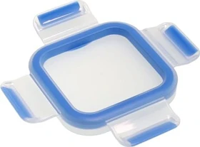 Emsa Clip&Close quadratisch Aufbewahrungsbehälter 250ml blau