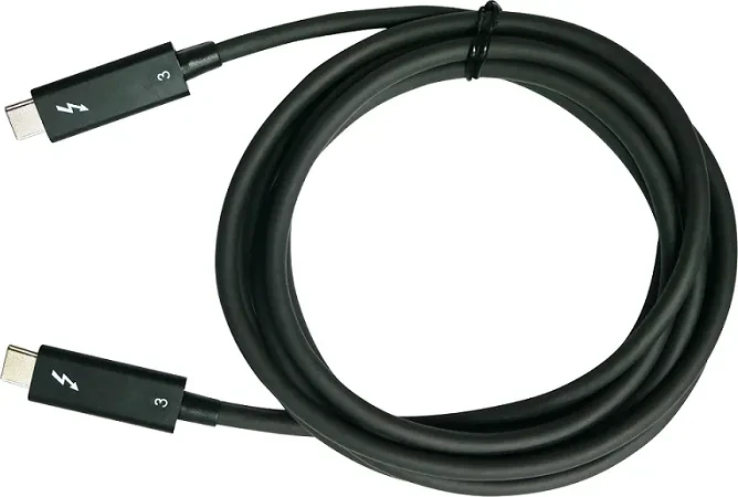 QNAP Thunderbolt 3 Kabel, schwarz, 1.5m (verschiedene Markenbezeichnungen)