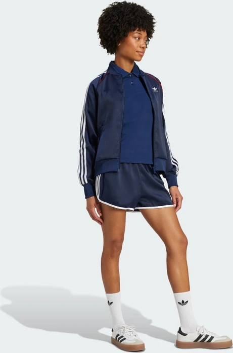 adidas Adicolor 3-Streifen Sprinter Laufhose kurz night indigo/white (Damen)
