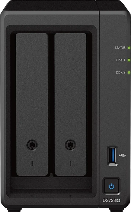 Synology DiskStation DS723+ 16TB, 2GB RAM ECC, 2x RJ-45 1000Base-T, 1x USB-A 3.0