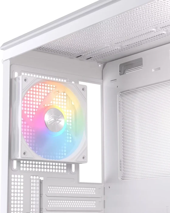 Einarex Pulse PM400 RGB White, weiß/braun, Glasfenster
