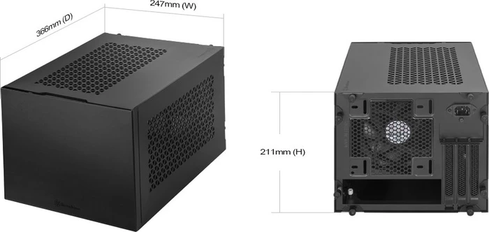SilverStone Sugo 15, silber, Mini-ITX