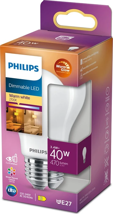 Philips Classic LED E27 3.4-40W/WW