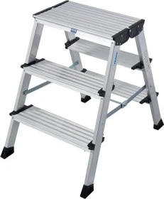 Krause Monto Treppo Alu 2-tlg. Stehleiter, 2x 3 Stufen