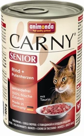 animonda Carny Senior Rind + Putenherzen, 2.40kg (6x 400g)