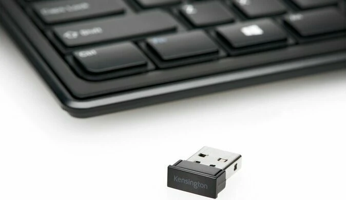 Kensington Advance Fit Slim Type Wireless Keyboard, schwarz, USB, ES