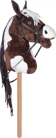 HKM Hobby Horse Steckenpferd braun/weiß
