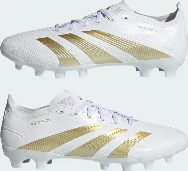 adidas Predator League MG cloud white/gold metallic/sandy beige met