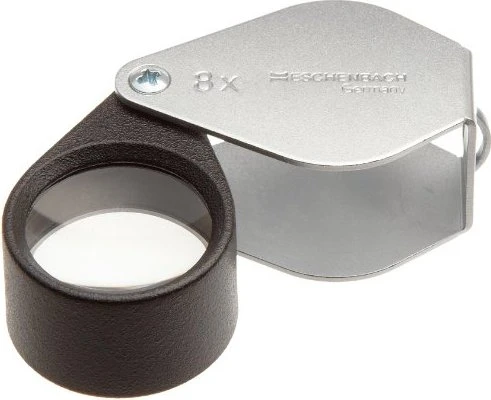 Eschenbach Einschlaglupe 8x 23mm silber/schwarz
