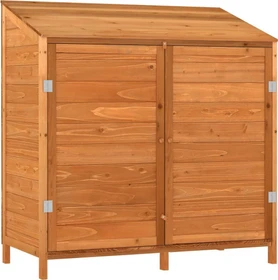 vidaXL Massivholz Geräteschrank 102x112cm braun