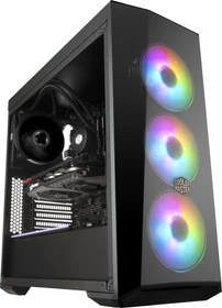 Cooler Master MasterBox Lite 5 ARGB, schwarz, Glasfenster