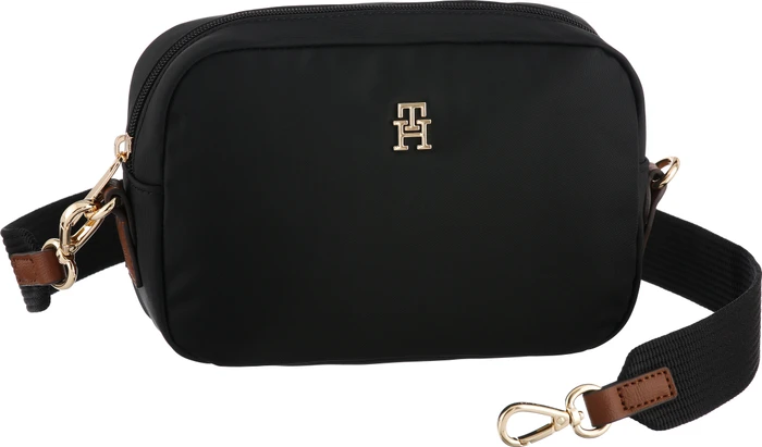 Tommy Hilfiger Camera Gurtband-Riemen Umhängetasche schwarz
