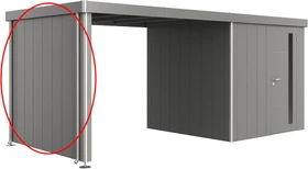 Biohort Seitenwand für Neo 2A-2D Seitendach quarzgrau-metallic