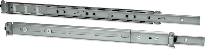 Inter-Tech Teleskopschienen, für 500-800cm Einbautiefen, edelstahl, 455mm, 1HE