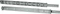 Inter-Tech Teleskopschienen, für 500-800cm Einbautiefen, edelstahl, 455mm, 1HE Vorschaubild